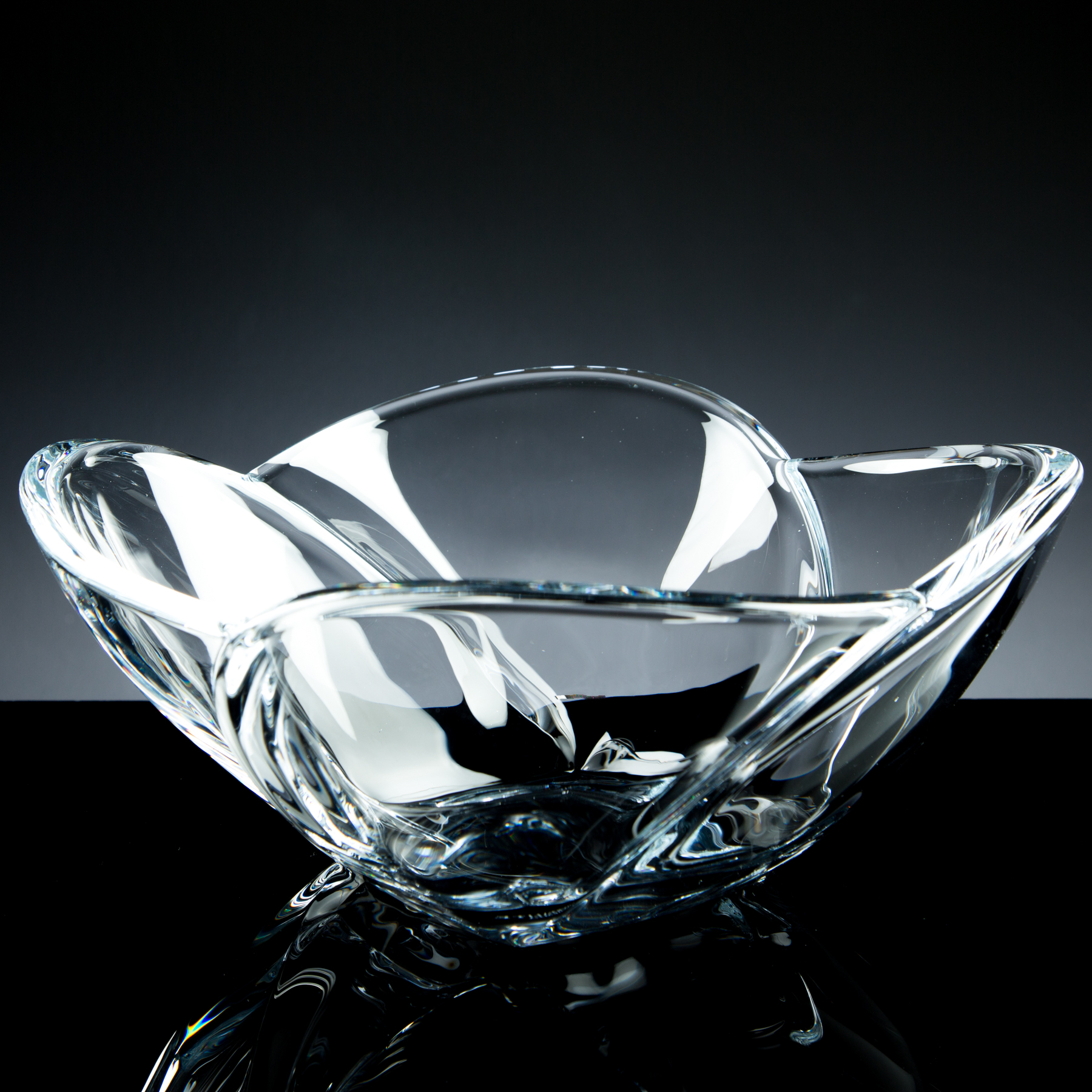 Bohemia Petal 10 inch Fruit Bowl, Single, Satin Boxed